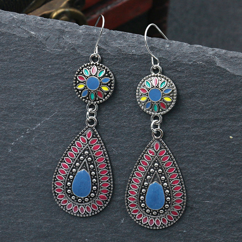 Wholesale Handmade Round Hollow Love Earrings